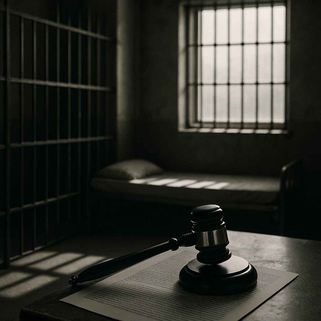 An image of a prison cell emphasizing transparency and justice in the penitentiary system.